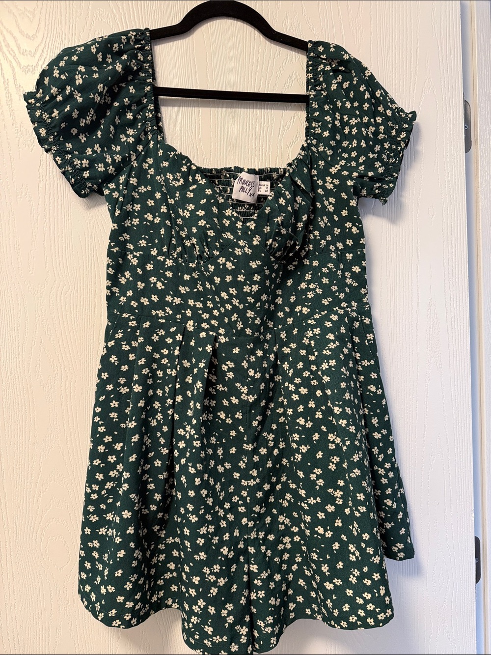 Princess Polly Green Floral Romper